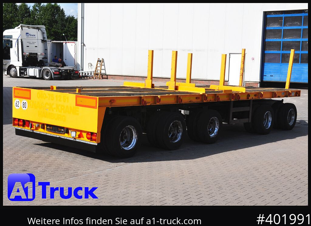 GOLDHOFER 5 achs Ballast, Lenkachse, 50to., Schwerlast, - Reboque plataforma/ Caixa aberta: foto 1 GOLDHOFER 5 achs Ballast, Lenkachse, 50to., Schwerlast, - Reboque plataforma/ Caixa aberta: foto 1