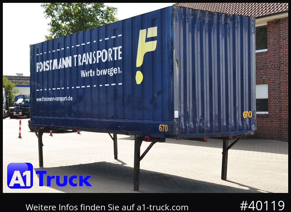 KRONE BDF 7,82 Container, 2700mm Innenhöhe, Portaltür - Contentor marítimo: foto 1 KRONE BDF 7,82 Container, 2700mm Innenhöhe, Portaltür - Contentor marítimo: foto 1