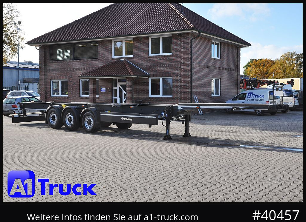 KRONE Container Chassi lang, 2 x 7,45 Wechselbrücken, wenig genutzt.. - Semi-reboque transportador de contêineres/ Caixa móvel: foto 1 KRONE Container Chassi lang, 2 x 7,45 Wechselbrücken, wenig genutzt.. - Semi-reboque transportador de contêineres/ Caixa móvel: foto 1