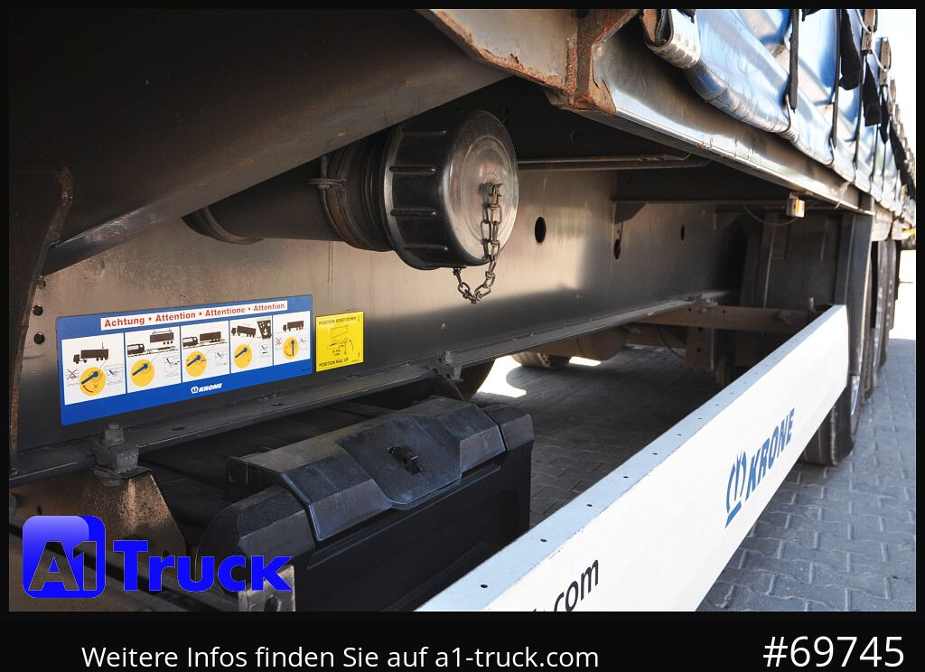 KRONE SD Tautliner, Code XL, BPW, der Rahmen ist gut. - Semi-reboque de lona: foto 4 KRONE SD Tautliner, Code XL, BPW, der Rahmen ist gut. - Semi-reboque de lona: foto 4