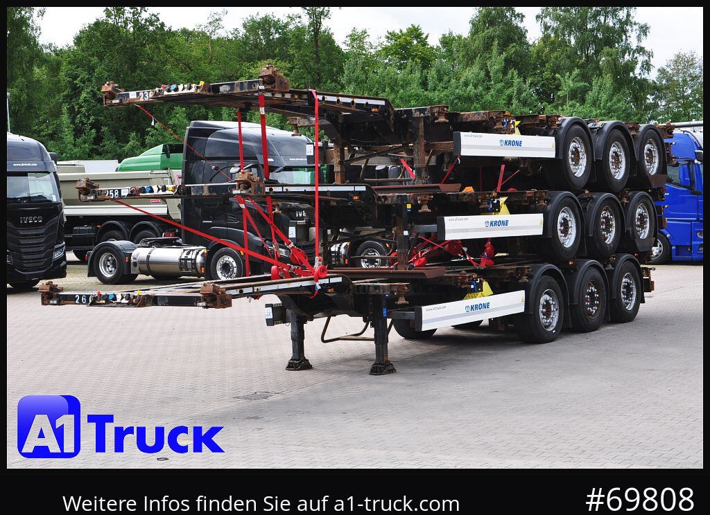 KRONE SDC, Containerchassis, 3 erPaket, 2x20/30/40/45, - Semi-reboque transportador de contêineres/ Caixa móvel: foto 2 KRONE SDC, Containerchassis, 3 erPaket, 2x20/30/40/45, - Semi-reboque transportador de contêineres/ Caixa móvel: foto 2
