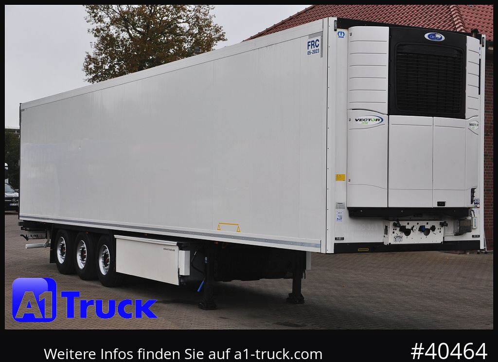 KRONE SDR 27, Rohrbahnen SAF Carrier Vector 1950, - Semi-reboque frigorífico: foto 1 KRONE SDR 27, Rohrbahnen SAF Carrier Vector 1950, - Semi-reboque frigorífico: foto 1