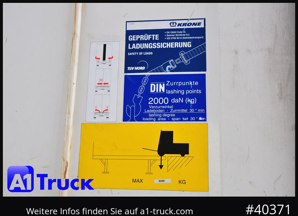 KRONE Wechselbrücke 7,45 neue Plane, Bordwand - Toldo carroçaria: foto 3 KRONE Wechselbrücke 7,45 neue Plane, Bordwand - Toldo carroçaria: foto 3