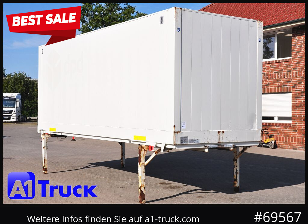 KRONE Wechselbrücke BDF 7,45 Koffer, Textil 2750mm innen, 20 x vorhanden - Carroçaria para furgões: foto 1 KRONE Wechselbrücke BDF 7,45 Koffer, Textil 2750mm innen, 20 x vorhanden - Carroçaria para furgões: foto 1