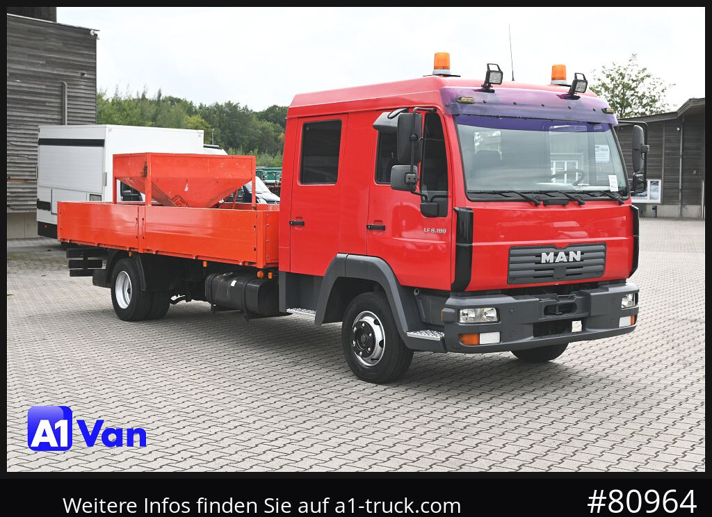 MAN MAN LE 8.180 Pritsche Doka, Automatik, AHK, 6-Sitzer - Carrinha de caixa aberta, Carrinha cabine dupla: foto 1 MAN MAN LE 8.180 Pritsche Doka, Automatik, AHK, 6-Sitzer - Carrinha de caixa aberta, Carrinha cabine dupla: foto 1