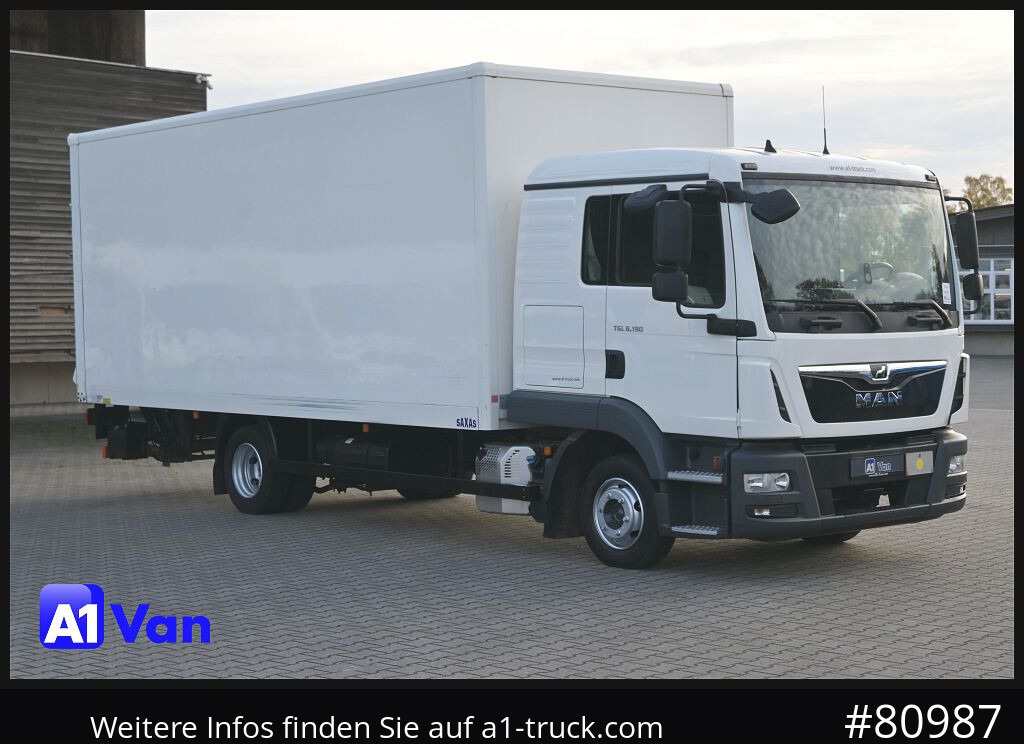 MAN TGL 8.190 4x2 L-Haus Schlafkabine - Carrinha de contentor: foto 1 MAN TGL 8.190 4x2 L-Haus Schlafkabine - Carrinha de contentor: foto 1
