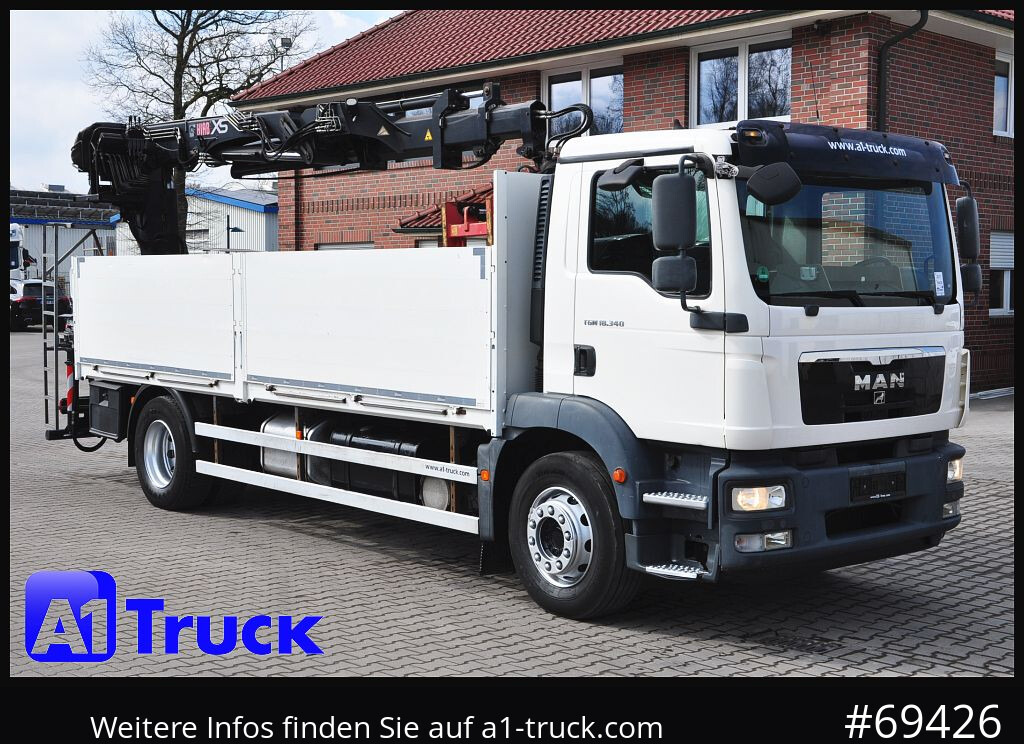 MAN TGM 18.340 4X2 BL Hiab 133K - Camião grua: foto 1 MAN TGM 18.340 4X2 BL Hiab 133K - Camião grua: foto 1