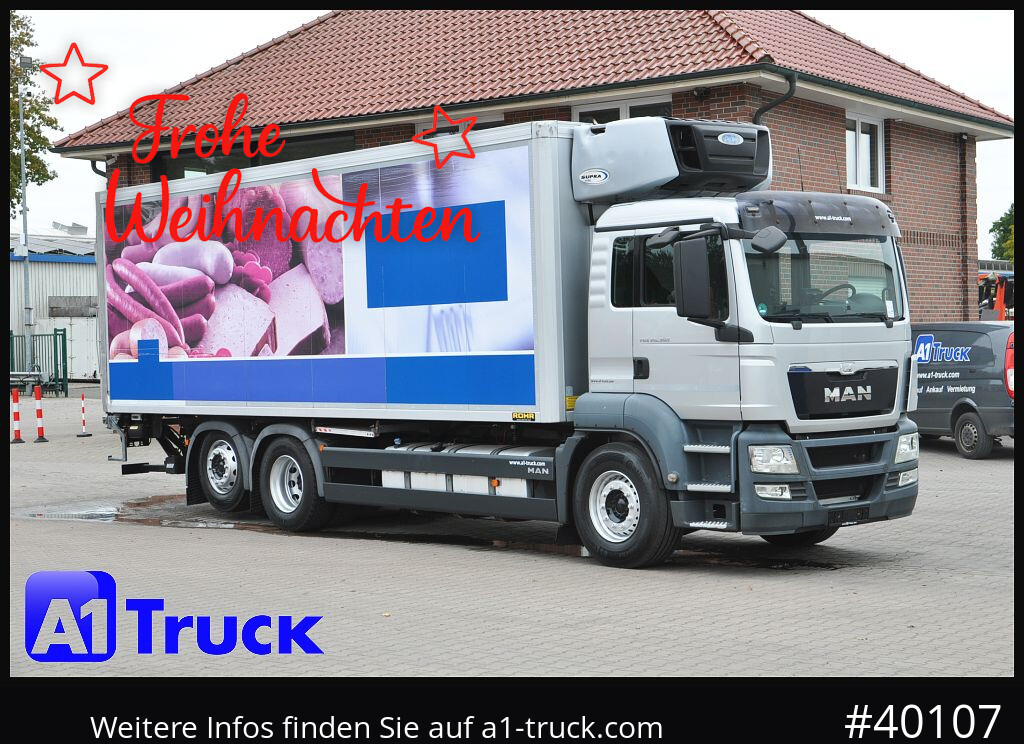 MAN TGS 26.360, Carrier 1150 Rolltor+ LBW, Lift - Camião frigorífico: foto 1 MAN TGS 26.360, Carrier 1150 Rolltor+ LBW, Lift - Camião frigorífico: foto 1