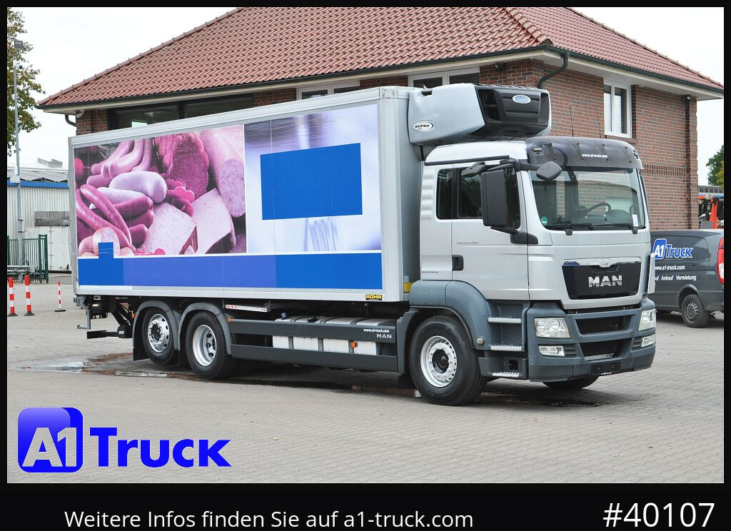 MAN TGS 26.360, Carrier 1150 Rolltor+ LBW, Lift - Camião frigorífico: foto 1 MAN TGS 26.360, Carrier 1150 Rolltor+ LBW, Lift - Camião frigorífico: foto 1