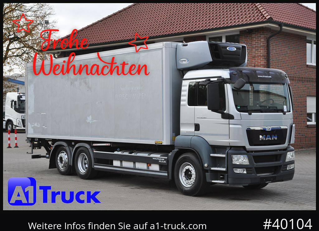 MAN TGS 26.360, Carrier 1150 Rolltor+ LBW, Liftachse, - Camião frigorífico: foto 1 MAN TGS 26.360, Carrier 1150 Rolltor+ LBW, Liftachse, - Camião frigorífico: foto 1