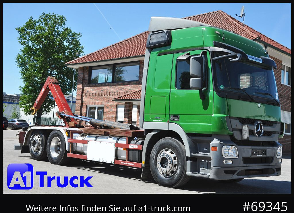 MERCEDES-BENZ Actros 2544 MP, HIAB XR 21S, Retarder - Camião polibenne: foto 1 MERCEDES-BENZ Actros 2544 MP, HIAB XR 21S, Retarder - Camião polibenne: foto 1