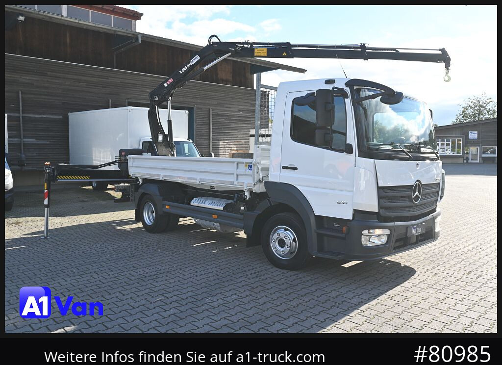 MERCEDES-BENZ Atego 816 Kipper Kran, Hiab, AHK, Klima - Carrinha basculante: foto 1 MERCEDES-BENZ Atego 816 Kipper Kran, Hiab, AHK, Klima - Carrinha basculante: foto 1