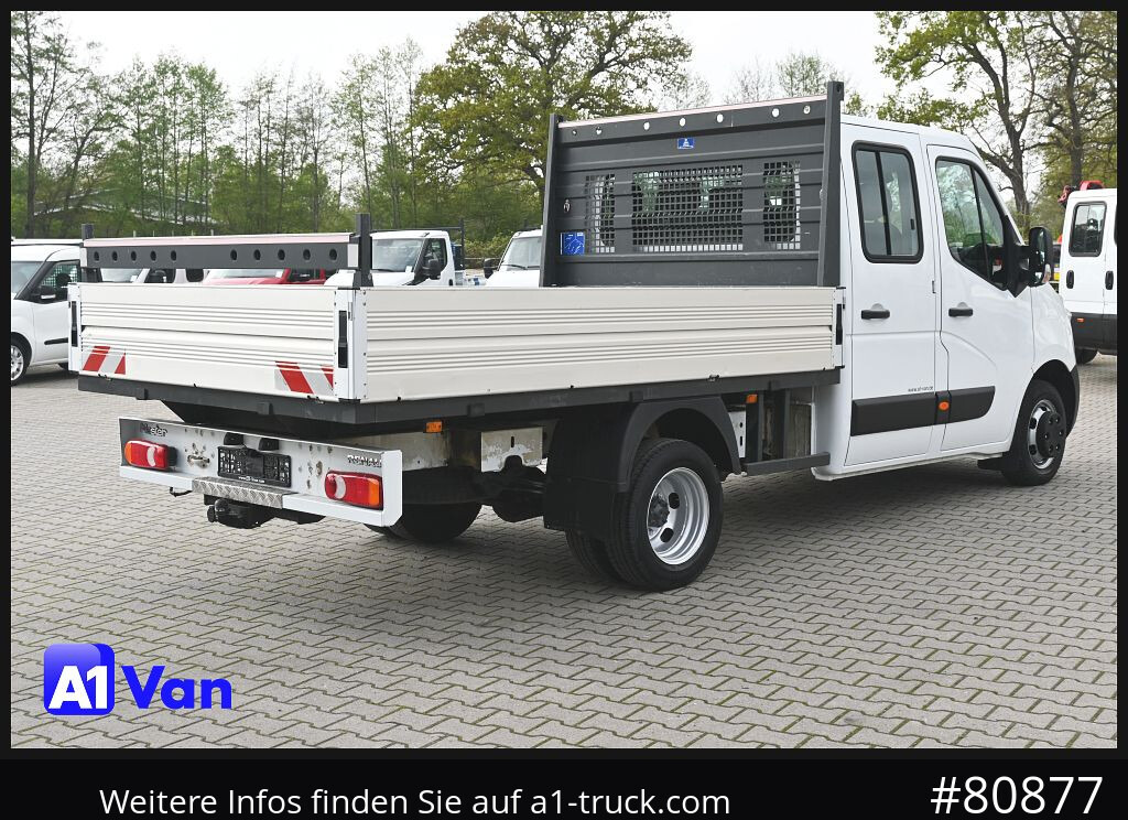 Carrinha de caixa aberta, Carrinha cabine dupla RENAULT Master Pritsche Doka, AHK 3,5Tonnen , Klima, Luftfederung: foto 9