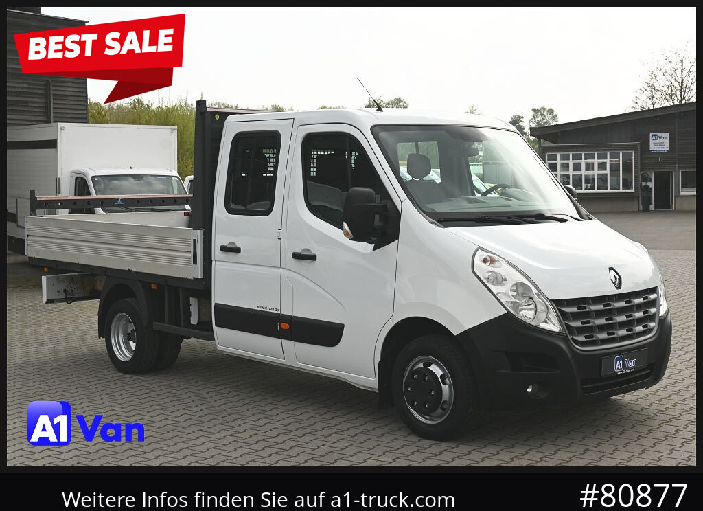 RENAULT Master Pritsche Doka, AHK 3,5Tonnen , Klima, Luftfederung - Carrinha de caixa aberta, Carrinha cabine dupla: foto 1 RENAULT Master Pritsche Doka, AHK 3,5Tonnen , Klima, Luftfederung - Carrinha de caixa aberta, Carrinha cabine dupla: foto 1