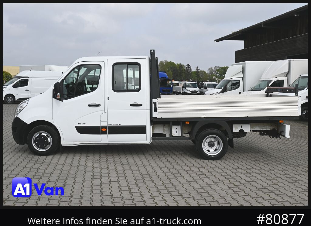 Carrinha de caixa aberta, Carrinha cabine dupla RENAULT Master Pritsche Doka, AHK 3,5Tonnen , Klima, Luftfederung: foto 12