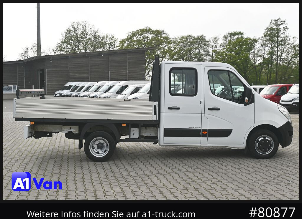 Carrinha de caixa aberta, Carrinha cabine dupla RENAULT Master Pritsche Doka, AHK 3,5Tonnen , Klima, Luftfederung: foto 8