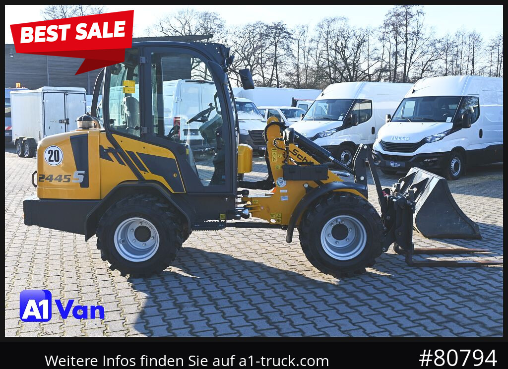 SCHAEFFER Schäffer 2445S Hoflader, Gabel, 127 Bstd. - Pá carregadora de rodas: foto 1 SCHAEFFER Schäffer 2445S Hoflader, Gabel, 127 Bstd. - Pá carregadora de rodas: foto 1