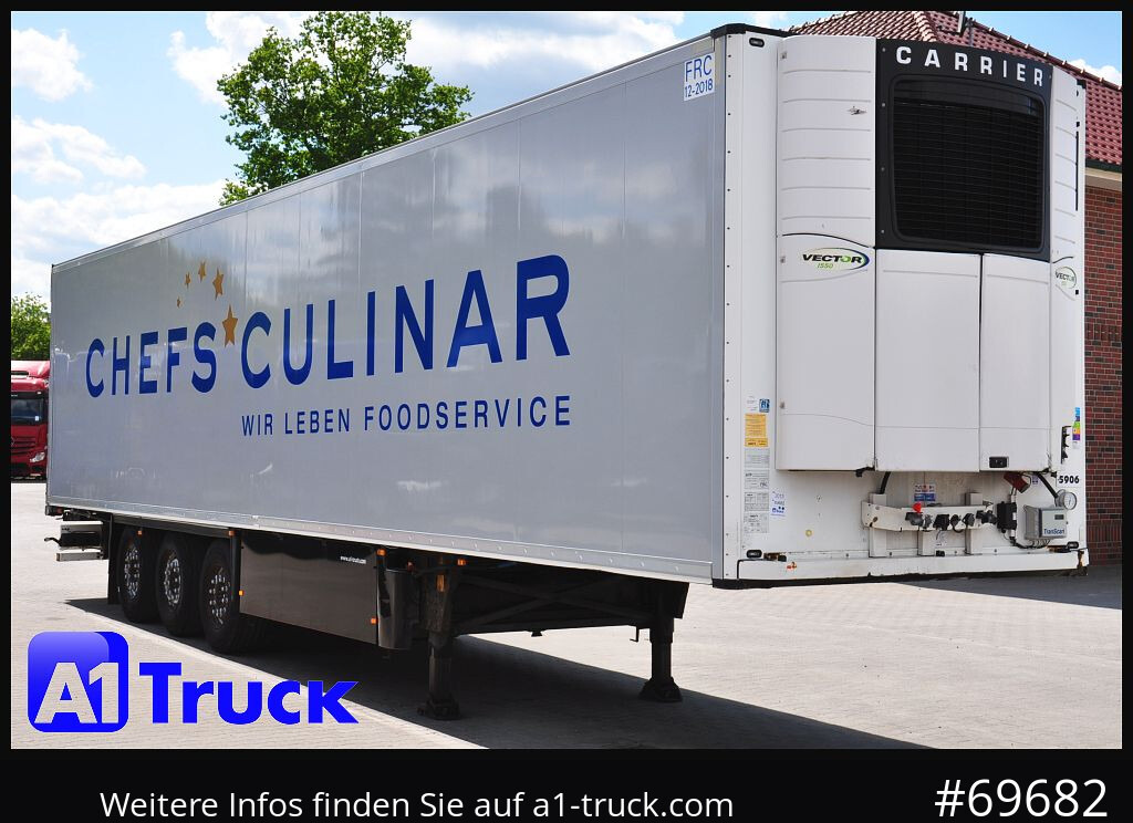 SCHMITZ SCB S3B Kühlkoffer, Carrier, Palettenkasten, Liftachse, - Semi-reboque frigorífico: foto 1 SCHMITZ SCB S3B Kühlkoffer, Carrier, Palettenkasten, Liftachse, - Semi-reboque frigorífico: foto 1