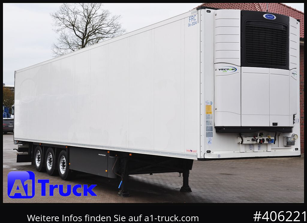 SCHMITZ SKO FP45, Blumenbreite, Carrier 1950. - Semi-reboque frigorífico: foto 1 SCHMITZ SKO FP45, Blumenbreite, Carrier 1950. - Semi-reboque frigorífico: foto 1