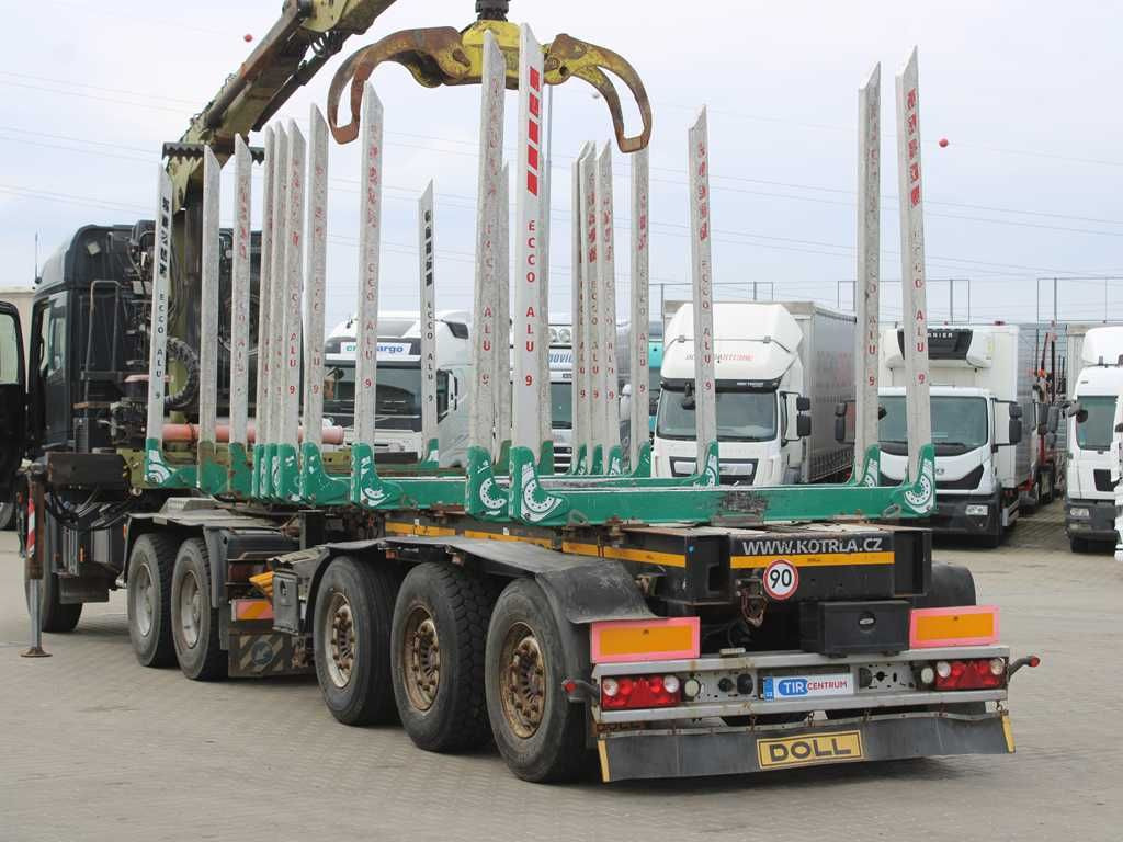 DOLL H3S-14H9, SAF, 2X LIFTING AXLE, EXPANDABLE - Semi-reboque transporte de madeira: foto 4 DOLL H3S-14H9, SAF, 2X LIFTING AXLE, EXPANDABLE - Semi-reboque transporte de madeira: foto 4