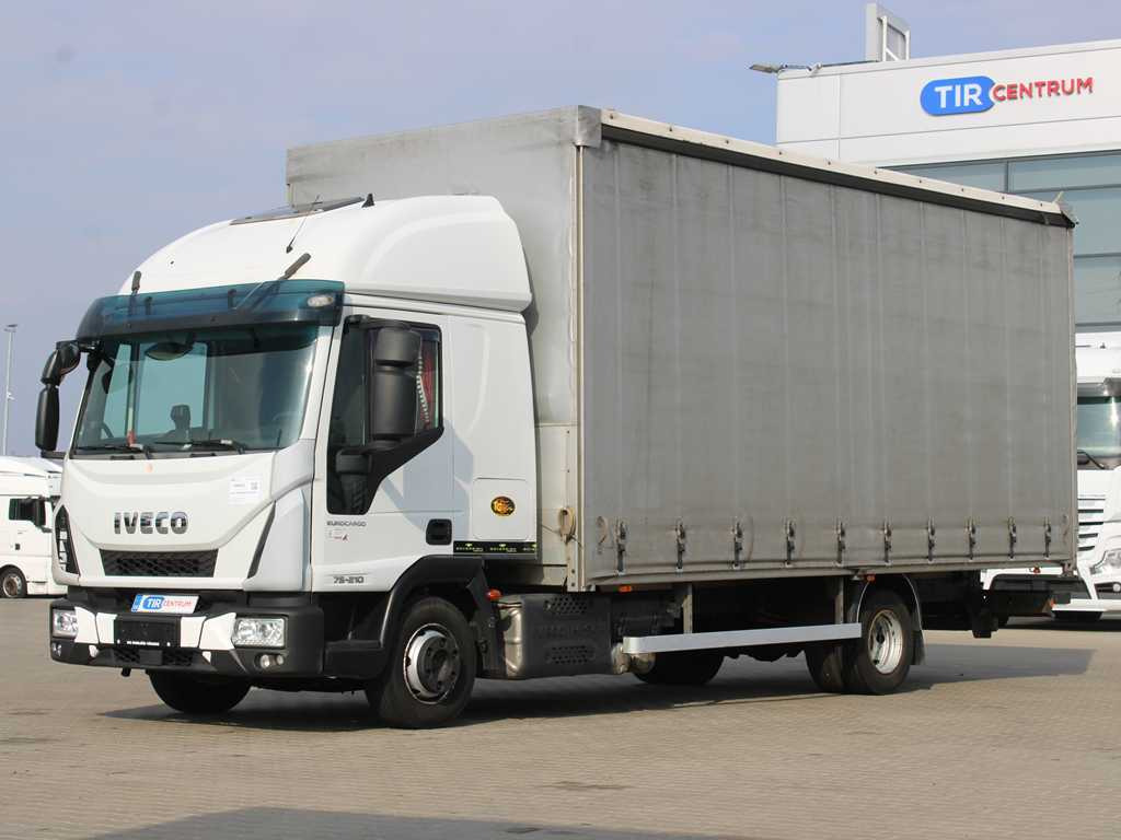 Iveco EUROCARGO 75E210, EURO 6, PNEU 80% - Camião de lona: foto 1 Iveco EUROCARGO 75E210, EURO 6, PNEU 80% - Camião de lona: foto 1