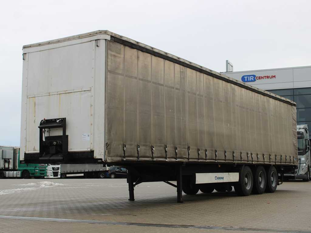 Krone KRONE SDP 27 WKE, LIFTING AXLE - Semi-reboque de lona: foto 1 Krone KRONE SDP 27 WKE, LIFTING AXLE - Semi-reboque de lona: foto 1