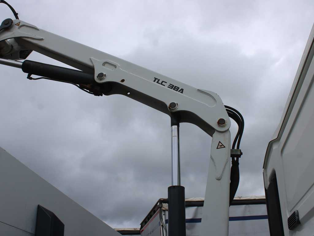 Camião de caixa aberta/ Plataforma, Camião grua MAN TGL 8.220, EURO 5, SIDEBOARD, TIRES 80%, HYDRAULIC ARM TLC_38A.3: foto 7