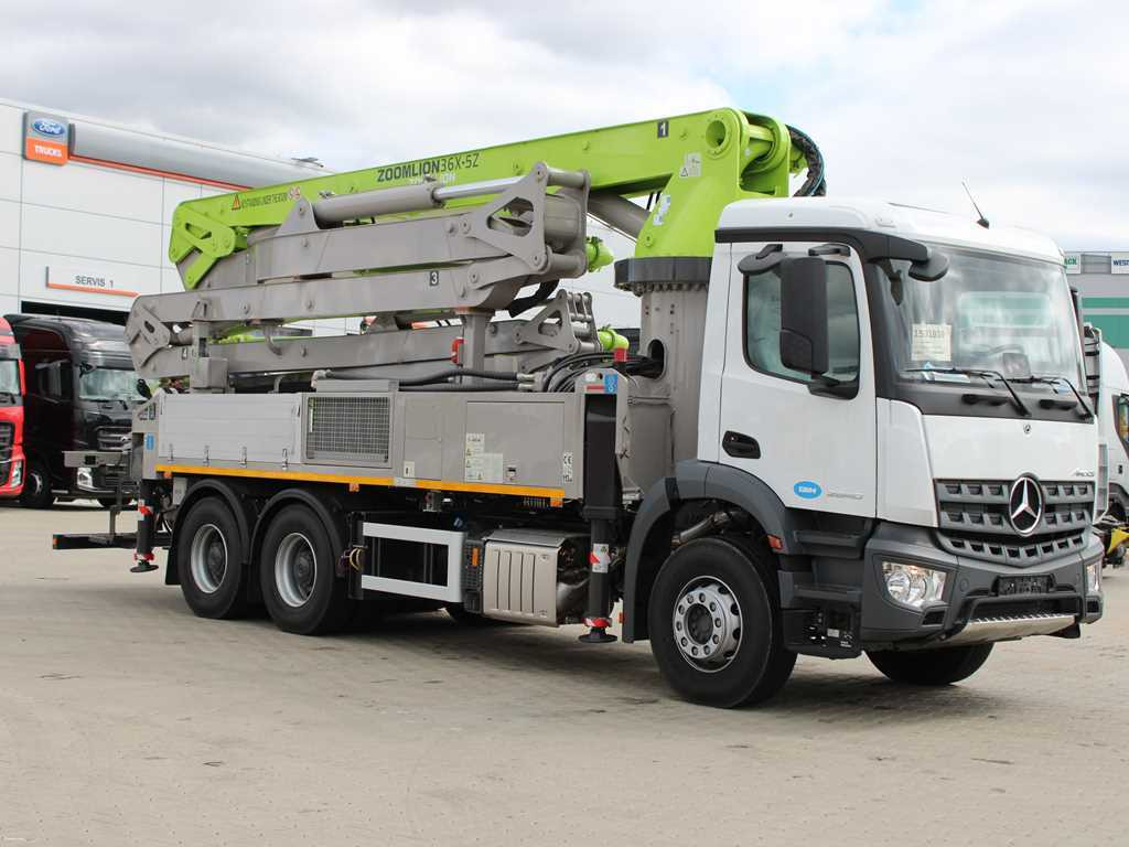 Mercedes-Benz ACTROS 2840, 6X4, Car pump ZOOMLION ZL36X-5Z - Autobomba de betão: foto 3 Mercedes-Benz ACTROS 2840, 6X4, Car pump ZOOMLION ZL36X-5Z - Autobomba de betão: foto 3