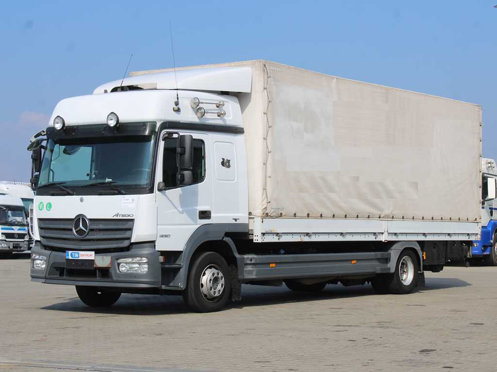 Mercedes-Benz ATEGO 1230, EURO 6, HYDRAULIC FRONT, SIDES - Camião de lona: foto 1 Mercedes-Benz ATEGO 1230, EURO 6, HYDRAULIC FRONT, SIDES - Camião de lona: foto 1
