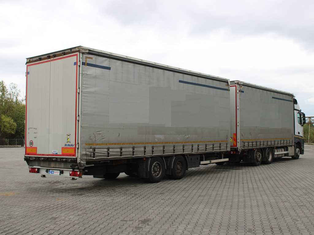 Mercedes-Benz Actros 2542, 6X2, LIFTING AXLE + PANAV TVK18M - Camião de lona: foto 4 Mercedes-Benz Actros 2542, 6X2, LIFTING AXLE + PANAV TVK18M - Camião de lona: foto 4