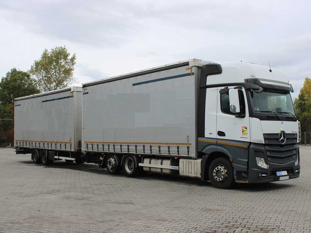 Mercedes-Benz Actros 2542, 6X2, LIFTING AXLE + PANAV TVK18M - Camião de lona: foto 3 Mercedes-Benz Actros 2542, 6X2, LIFTING AXLE + PANAV TVK18M - Camião de lona: foto 3