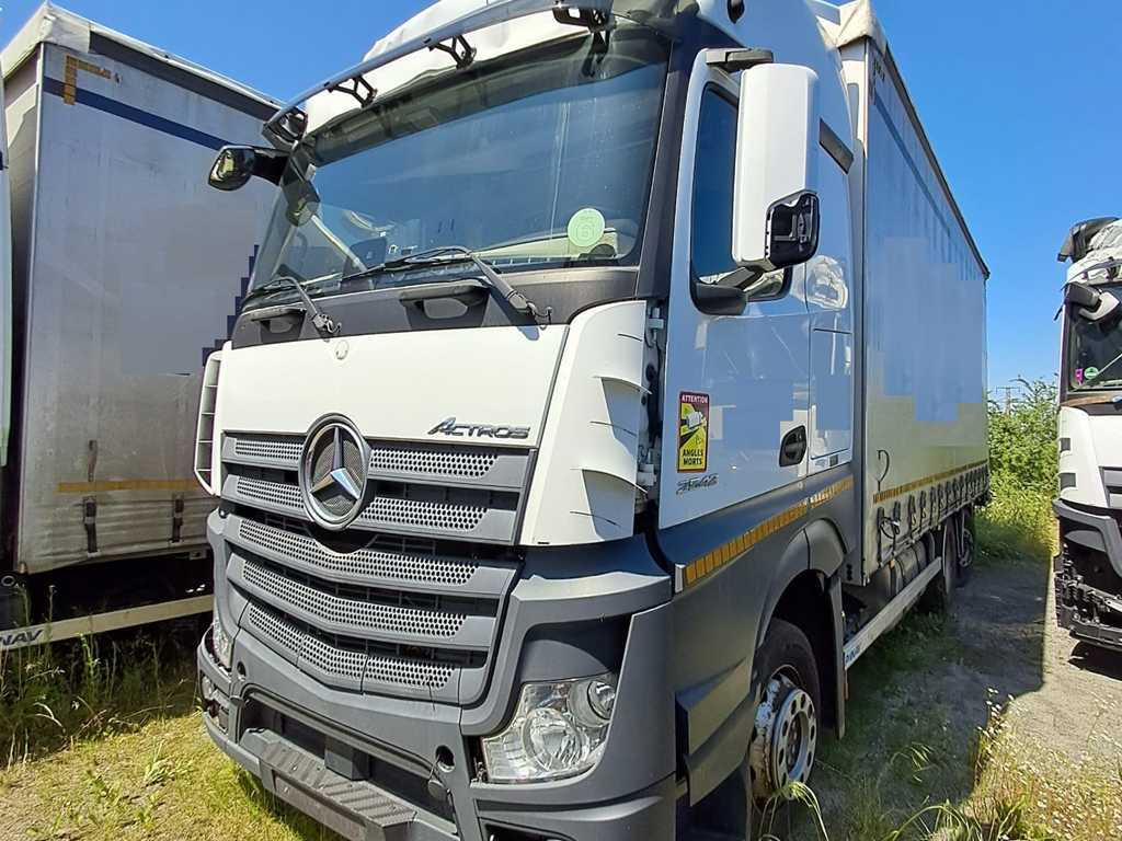 Mercedes-Benz Actros 2542, 6X2 + PANAV TVK18M - Camião de lona: foto 1 Mercedes-Benz Actros 2542, 6X2 + PANAV TVK18M - Camião de lona: foto 1