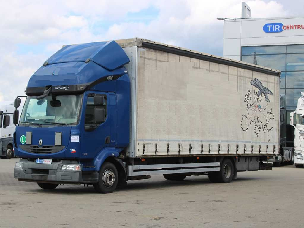 Renault MIDLUM 220.12, EURO 5, TAIL LIFT - Camião de lona: foto 1 Renault MIDLUM 220.12, EURO 5, TAIL LIFT - Camião de lona: foto 1
