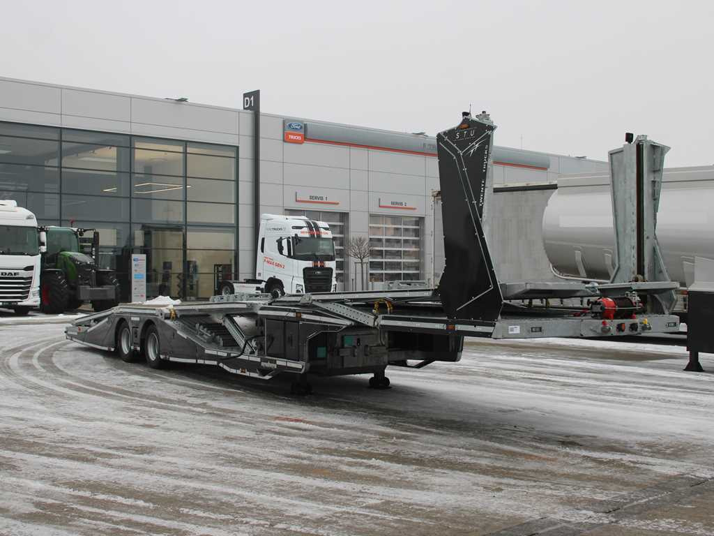 STU SEMI-TRAILER, 2x WINCH, OWN PUMP, NEW UNUSED - Semi-reboque transporte de veículos: foto 3 STU SEMI-TRAILER, 2x WINCH, OWN PUMP, NEW UNUSED - Semi-reboque transporte de veículos: foto 3