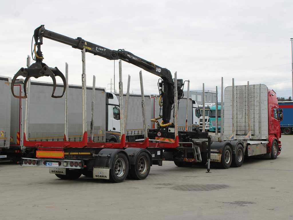 Scania R 480, HYDRAULIC ARM LHO L120Z(78), 6X4 - Camião de transporte de madeira, Camião grua: foto 4 Scania R 480, HYDRAULIC ARM LHO L120Z(78), 6X4 - Camião de transporte de madeira, Camião grua: foto 4