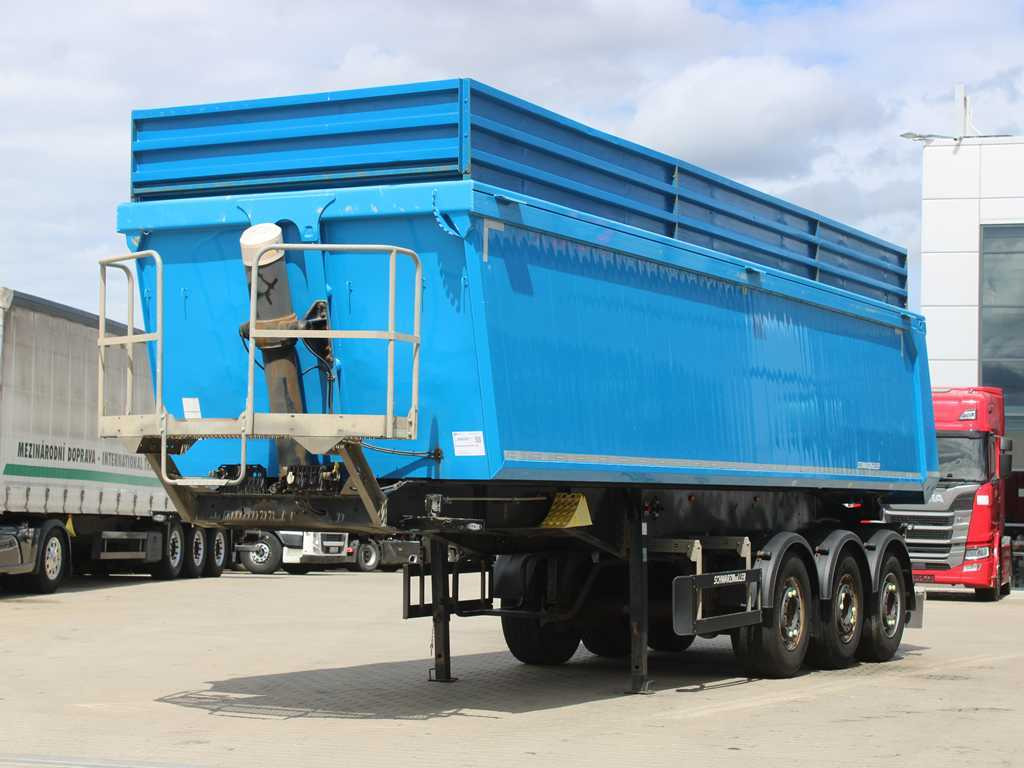 Schwarzmüller KIS 3/E, 2X LIFT AXLE, SAF, 46m³ - Semi-reboque basculante: foto 1 Schwarzmüller KIS 3/E, 2X LIFT AXLE, SAF, 46m³ - Semi-reboque basculante: foto 1