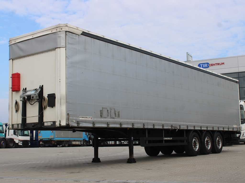 Schwarzmüller SPA 3/E, AXLES SAF, MULDA, MULTILOCK, TIRES 80% - Semi-reboque de lona: foto 1 Schwarzmüller SPA 3/E, AXLES SAF, MULDA, MULTILOCK, TIRES 80% - Semi-reboque de lona: foto 1
