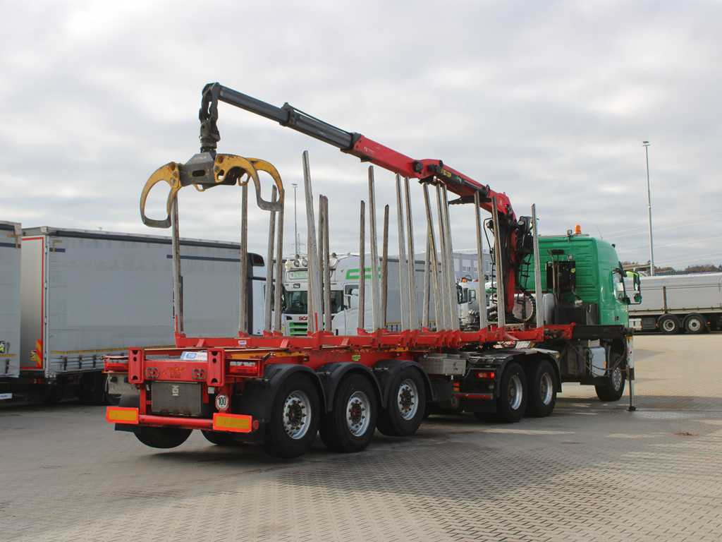 Volvo FM 540, EURO 6, 6X6, VEB+, HYDRAULIC ARM PALFINGER Q170Z96 - Tractor, Semi-reboque transporte de madeira: foto 5 Volvo FM 540, EURO 6, 6X6, VEB+, HYDRAULIC ARM PALFINGER Q170Z96 - Tractor, Semi-reboque transporte de madeira: foto 5