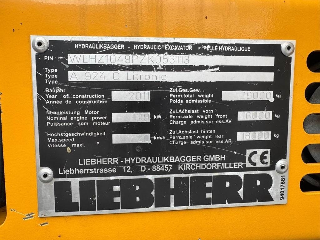 Manipulador de material Liebherr A 924 C: foto 10
