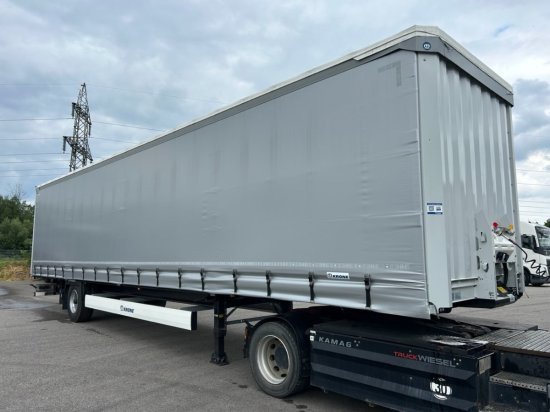 Krone 1-achs Auflieger, Heckabstützung XL Zertifikat, Edscha-Verdeck, - Semi-reboque de lona: foto 3 Krone 1-achs Auflieger, Heckabstützung XL Zertifikat, Edscha-Verdeck, - Semi-reboque de lona: foto 3