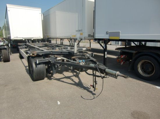 Krone AZ 18 Maxilafette, BPW Achsen - Reboque transportador de contêineres/ Caixa móvel: foto 1 Krone AZ 18 Maxilafette, BPW Achsen - Reboque transportador de contêineres/ Caixa móvel: foto 1