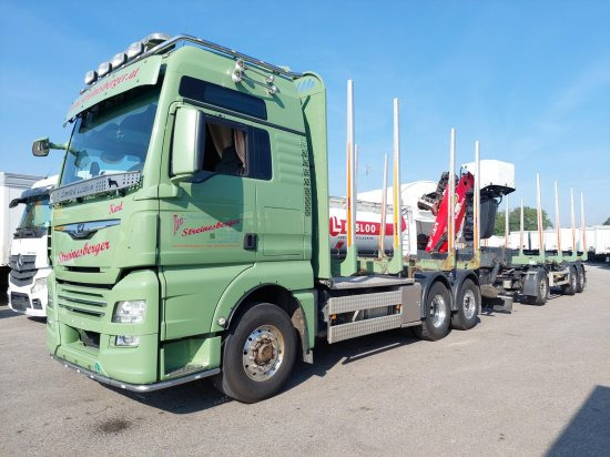 MAN TGX 26.500 6x4x4 Holztransporter, Motor Neu OHNE ANHÄNGER - Camião de transporte de madeira, Camião grua: foto 1 MAN TGX 26.500 6x4x4 Holztransporter, Motor Neu OHNE ANHÄNGER - Camião de transporte de madeira, Camião grua: foto 1