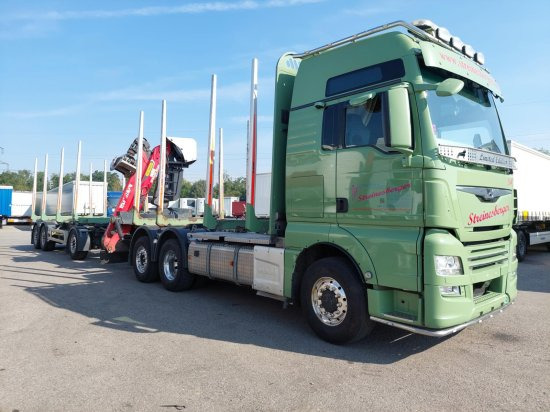 MAN TGX 26.500 6x4x4 Holztransporter, Motor Neu OHNE ANHÄNGER - Camião de transporte de madeira, Camião grua: foto 2 MAN TGX 26.500 6x4x4 Holztransporter, Motor Neu OHNE ANHÄNGER - Camião de transporte de madeira, Camião grua: foto 2