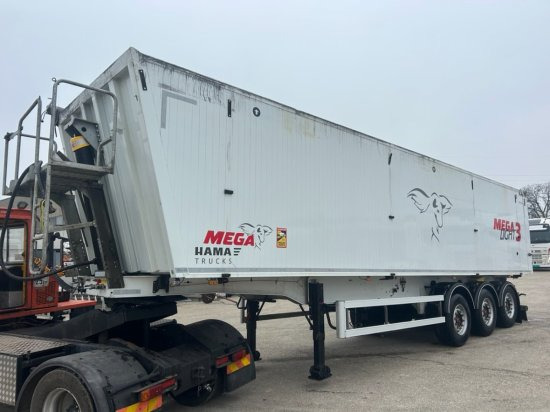 MEGA Alu-Kastenmulde 55m³, SAF-Achsen, Rollplane, Kombiklappe, Stehpodest - Semi-reboque basculante: foto 5 MEGA Alu-Kastenmulde 55m³, SAF-Achsen, Rollplane, Kombiklappe, Stehpodest - Semi-reboque basculante: foto 5