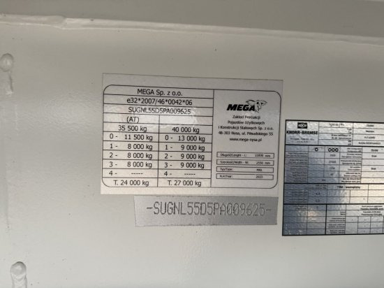 Semi-reboque basculante novo MEGA Light Kippmulde 55m³ , Kombiklappe sofort verfügbar: foto 8