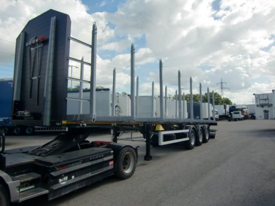 MEGA TIMBER LONG Holzauflieger 8 Rungenpaare 3. Achse Liftachse - Semi-reboque transporte de madeira: foto 1 MEGA TIMBER LONG Holzauflieger 8 Rungenpaare 3. Achse Liftachse - Semi-reboque transporte de madeira: foto 1