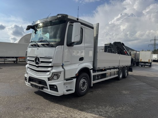 Mercedes-Benz Actros 2653, Retarder, Pritsche, Hiab Hipro 232 ES5 - Camião de caixa aberta/ Plataforma, Camião grua: foto 3 Mercedes-Benz Actros 2653, Retarder, Pritsche, Hiab Hipro 232 ES5 - Camião de caixa aberta/ Plataforma, Camião grua: foto 3