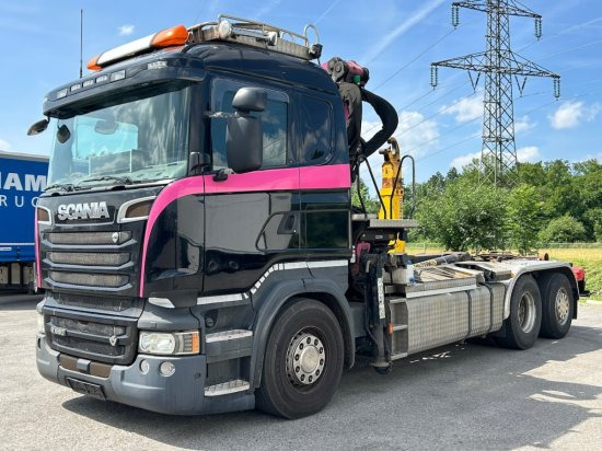 Scania R580 6x2, Schrottkran, E6, Lenk-Lift-Achse - Camião polibenne, Camião grua: foto 1 Scania R580 6x2, Schrottkran, E6, Lenk-Lift-Achse - Camião polibenne, Camião grua: foto 1