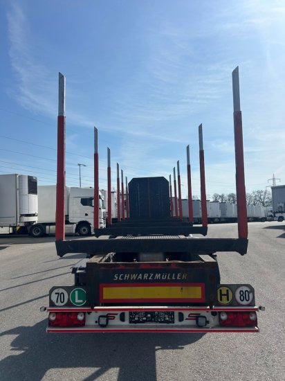 Schwarzmüller Holzauflieger 6 Rungenpaare, BPW-Achsen - Semi-reboque transporte de madeira: foto 5 Schwarzmüller Holzauflieger 6 Rungenpaare, BPW-Achsen - Semi-reboque transporte de madeira: foto 5
