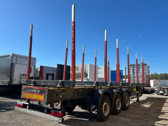 Schwarzmüller Holzauflieger, 8 Rungenpaare, SAF-Achsen, Liftachse - Semi-reboque transporte de madeira: foto 5 Schwarzmüller Holzauflieger, 8 Rungenpaare, SAF-Achsen, Liftachse - Semi-reboque transporte de madeira: foto 5